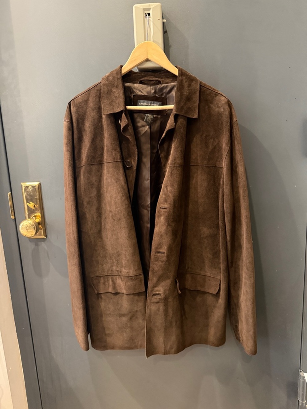 Banana Republic Men's Brown Suede Jacket